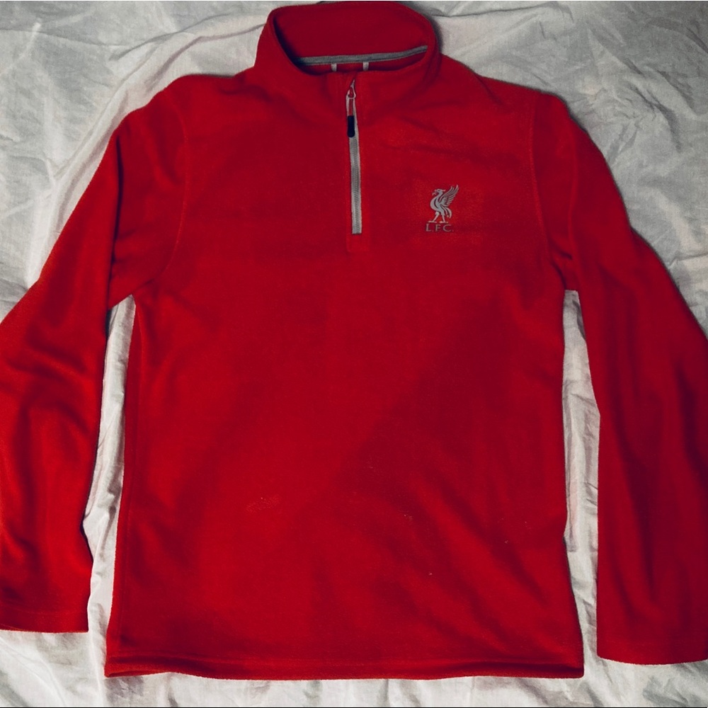 Liverpool FC fleece 3/4 zip pullover. Men’s Small.